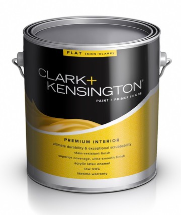 Краска Clark+Kensington Flat Paint Primer Premium Interior Flat (non-glare)