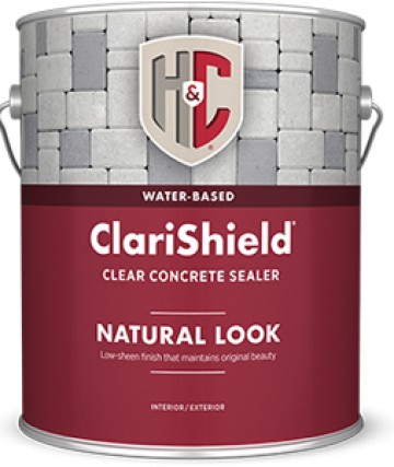 H&C ClariShield Water-Based Natural Look Clear Concrete Sealer