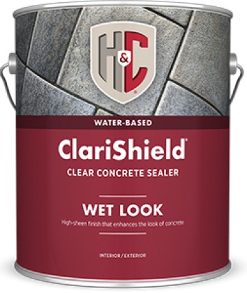 H&C CLARISHIELD Water-Based Wet - Look Concrete Sealer