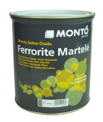 Алкидная молотковая эмаль медь Monto FERRORITE ESMALTE MARTELE COBRE, 4л